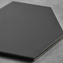 Myra Matt Black Hexagon Porcelain Tile